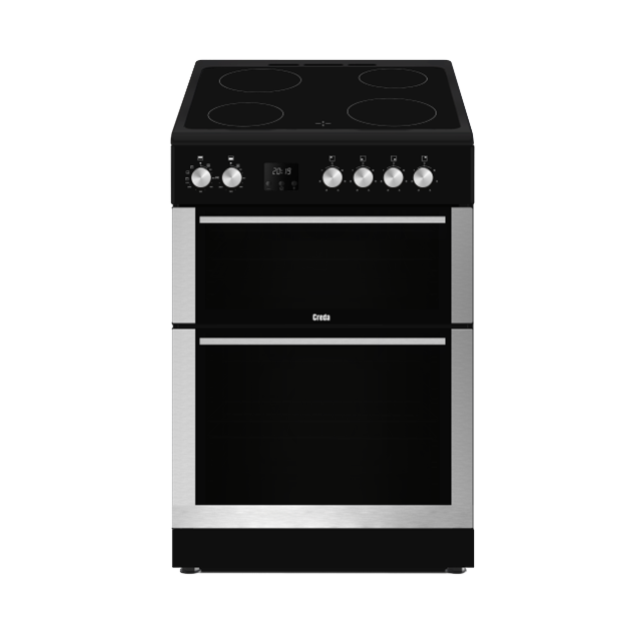 Creda C60CDOX 60cm Freestanding Ceramic Double Oven Cooker