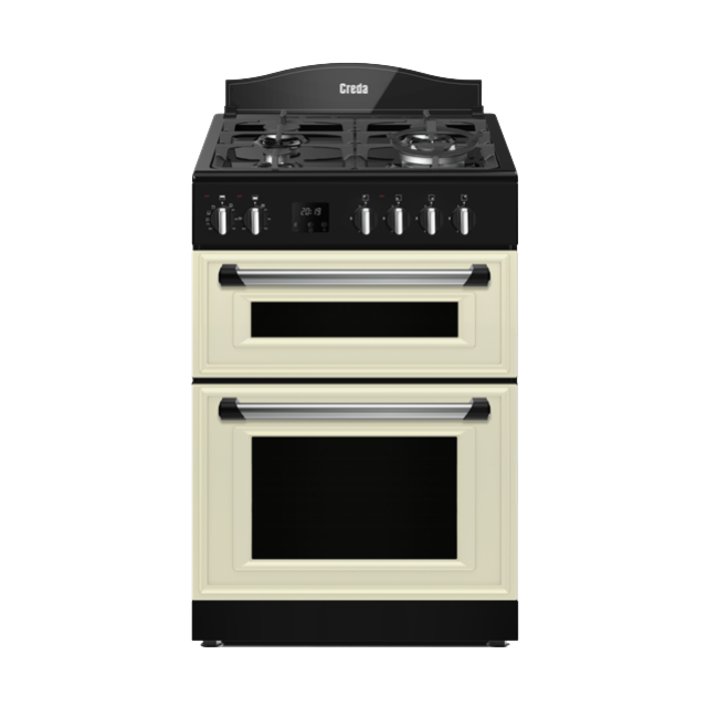 Creda C60DFMRCRM 60cm Traditional Mini Dual Fuel Range Cooker