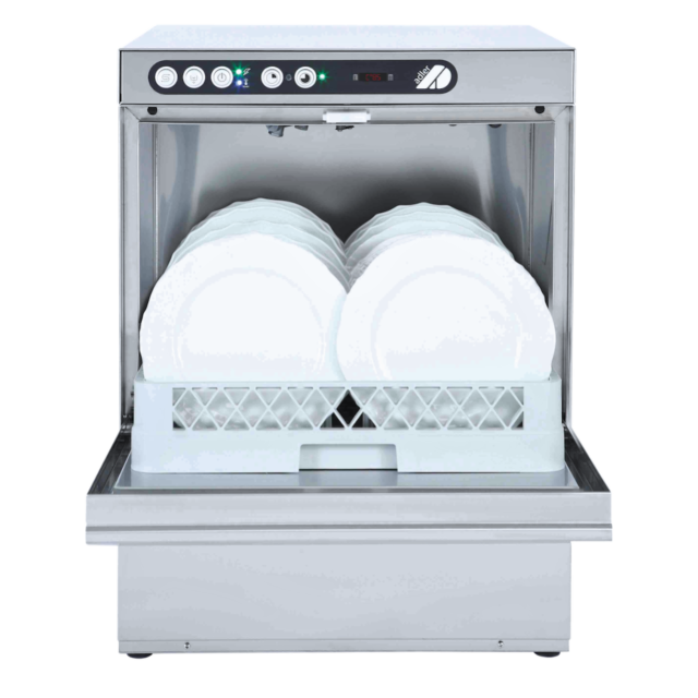 Adler AD50BT-DP 500mm Basket Dishwasher with Breaktank Drain Pump & Chemical Pump - 18 Plates (13 Amp Plug)
