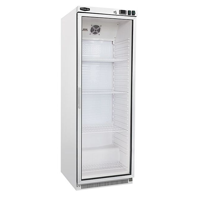 Sterling Pro Cobus SPR400G Single Door Glass Door Upright Refrigerator 360 Litres