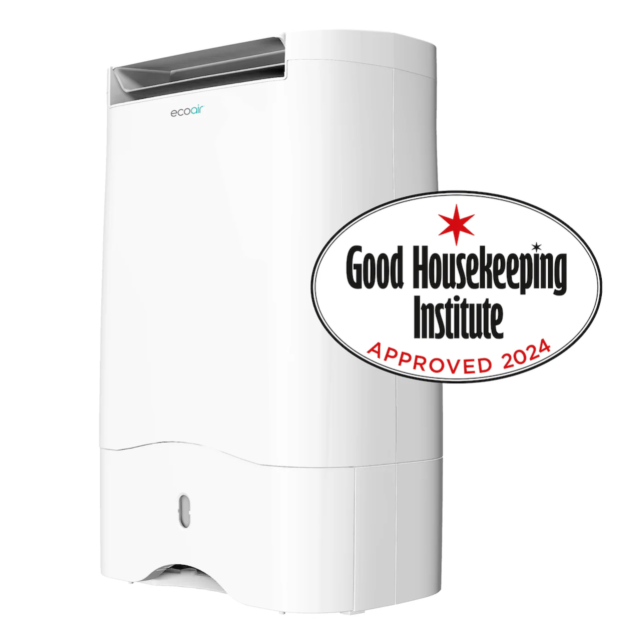 EcoAir DD3 Slimline Desiccant Dehumidifier - 10L Per Day