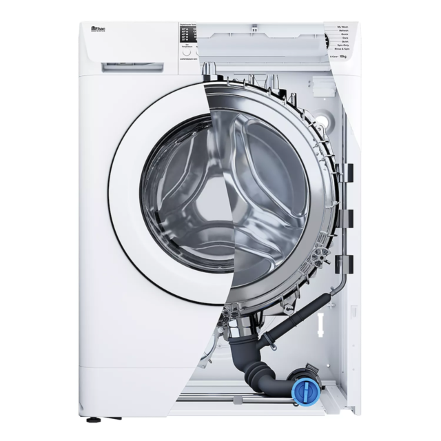 Ebac AWM106D2-WH E-Care 10kg Washing Machine - Cold Fill - White