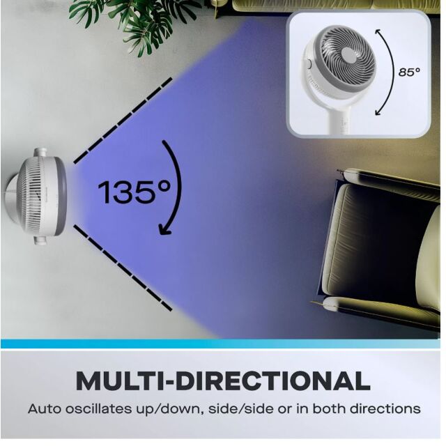 Daewoo COL1652 10inch Pedestal Air Circulator