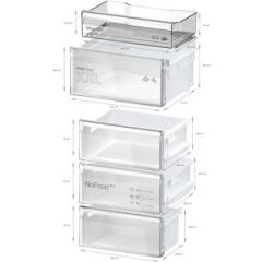 Bosch KGN39OCAFG, Free-standing fridge-freezer with freezer at bottom